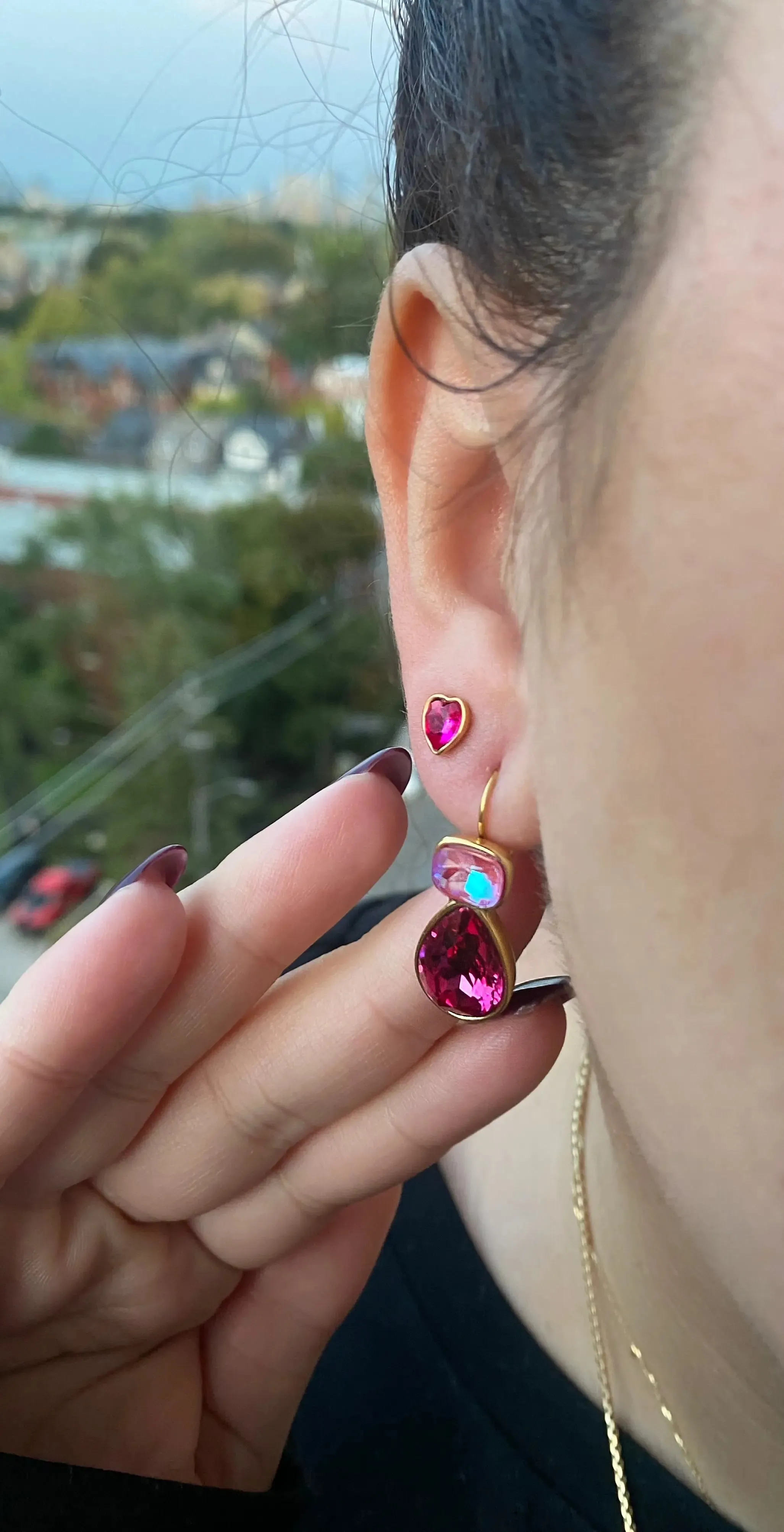 14K Gold Plated Waterdrop Earrings