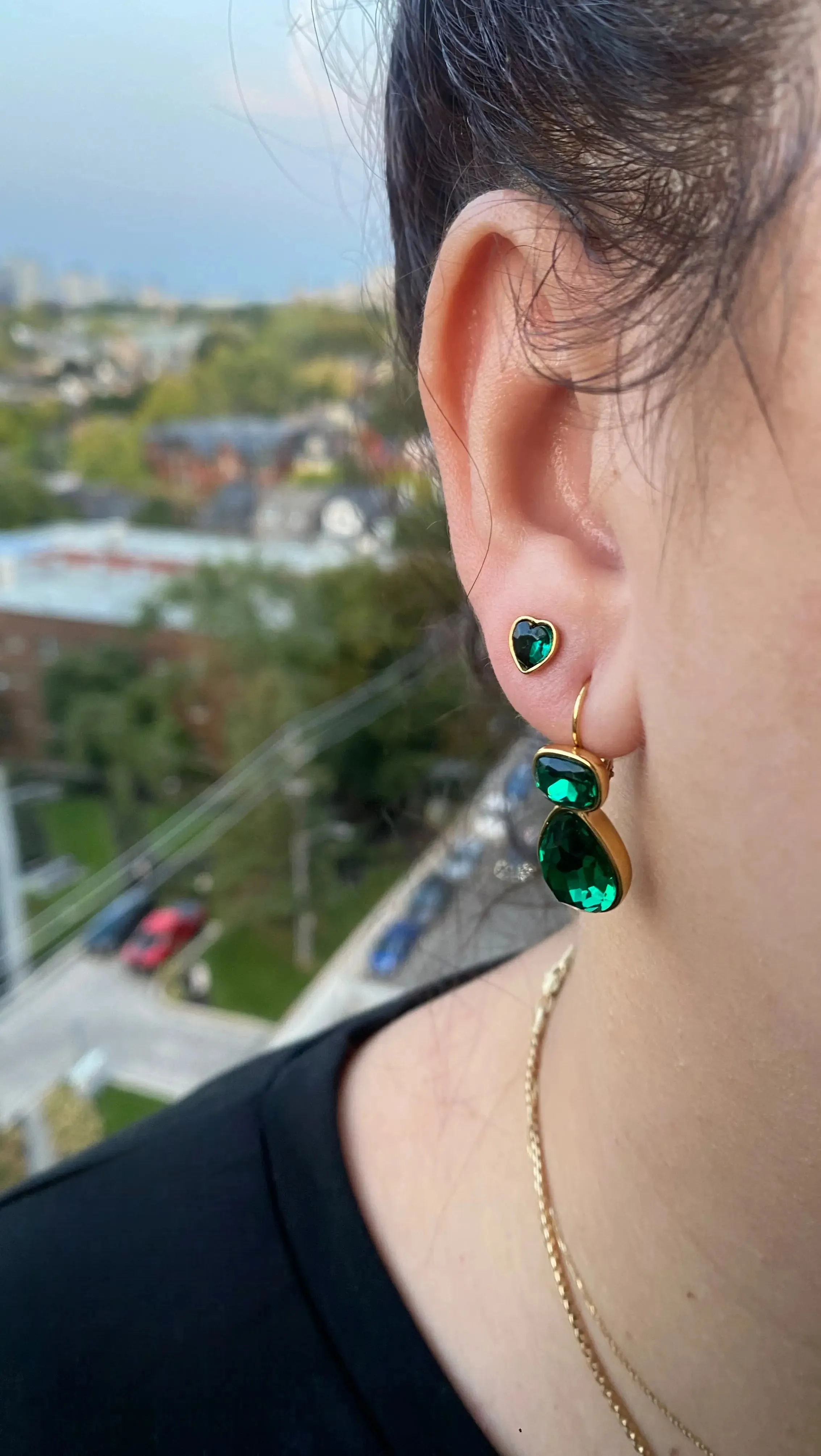 14K Gold Plated Waterdrop Earrings