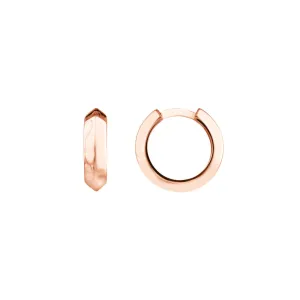 14k Knife Edge Hoop Earrings