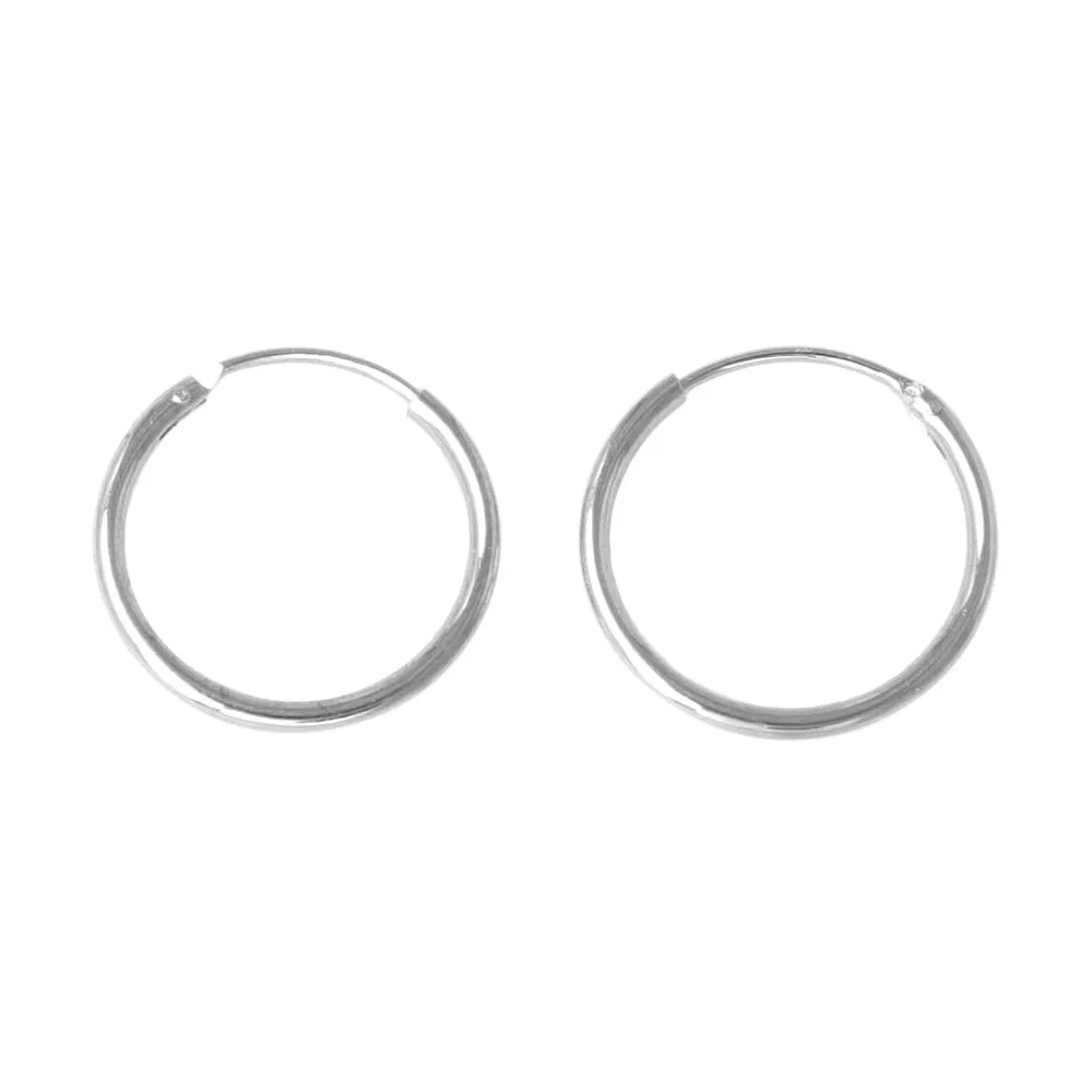 925 Silver Classic Hoop Earrings