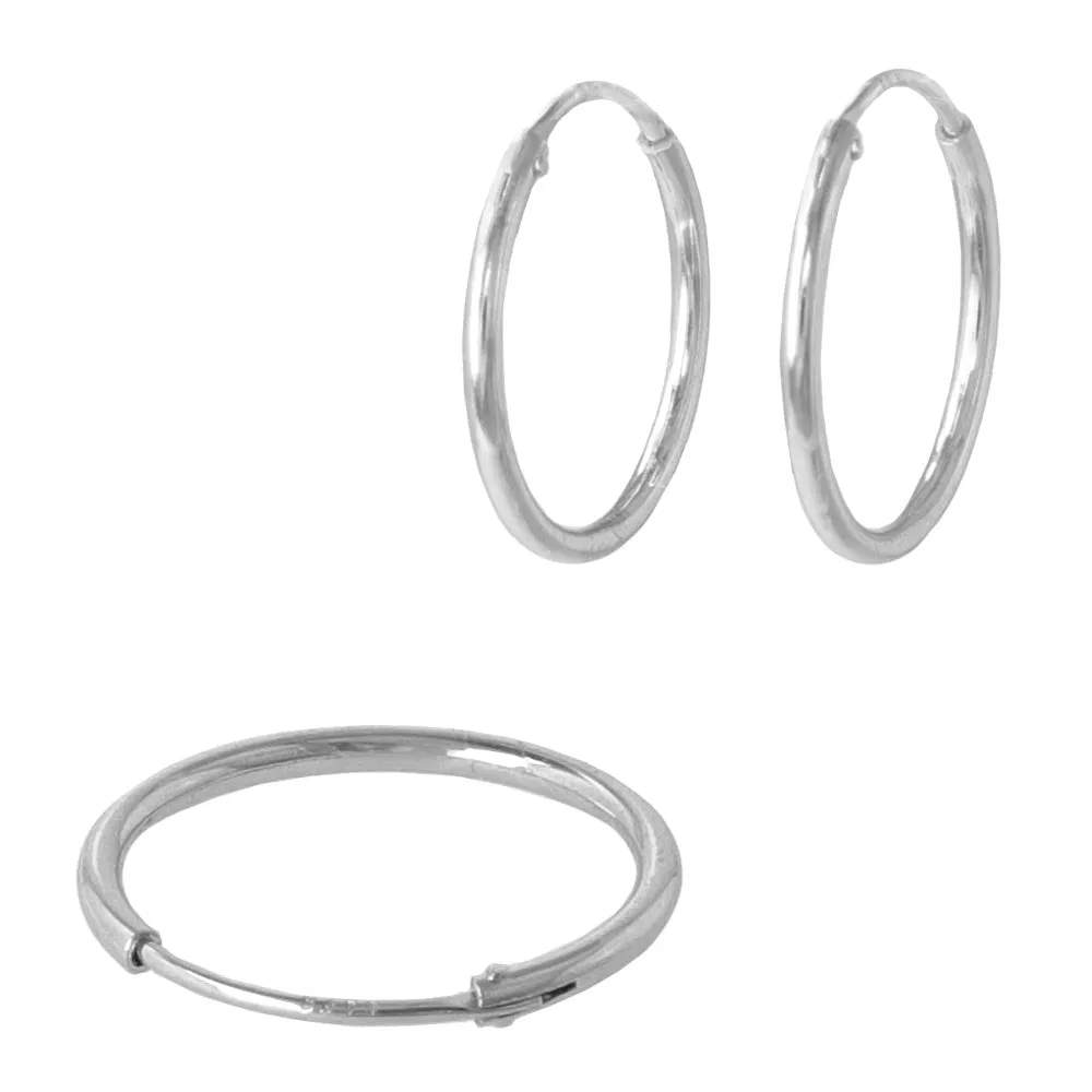 925 Silver Classic Hoop Earrings