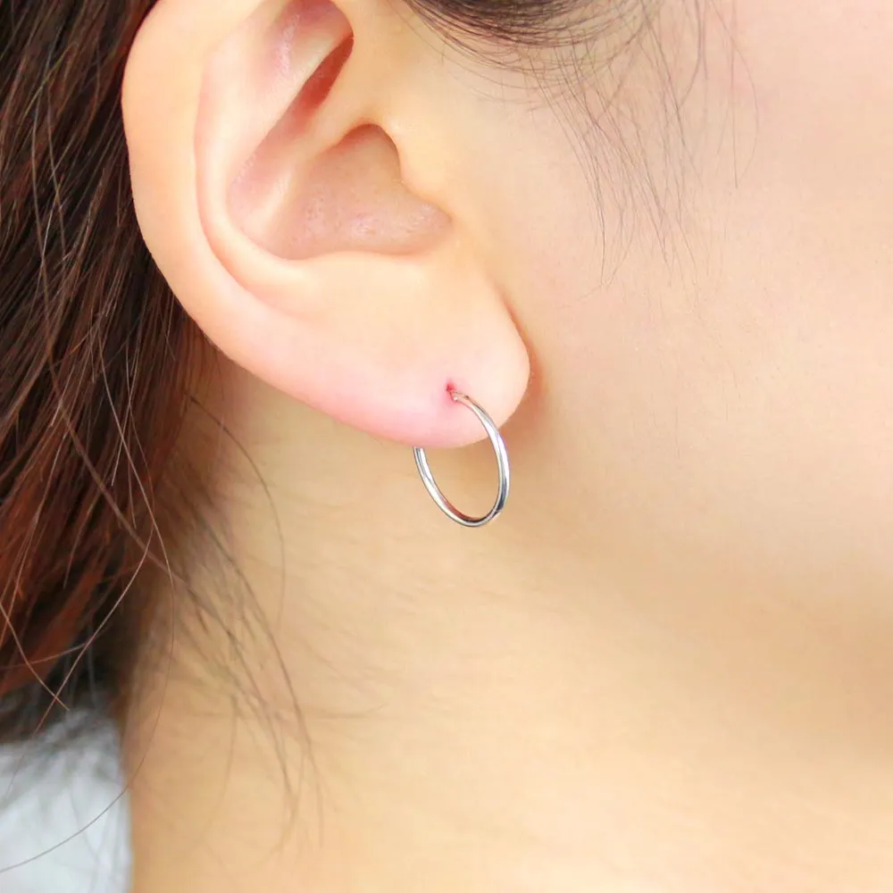925 Silver Classic Hoop Earrings