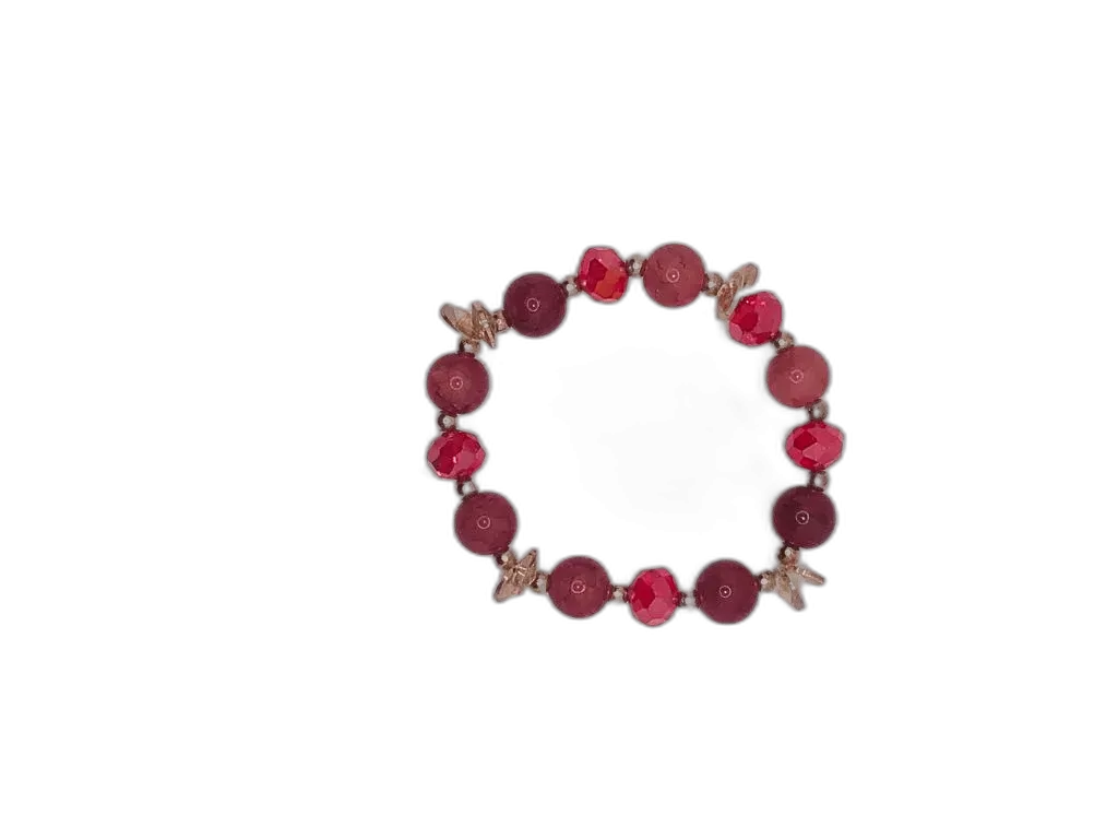 Beautiful Handmade Stone and Glass Beads Bracelets