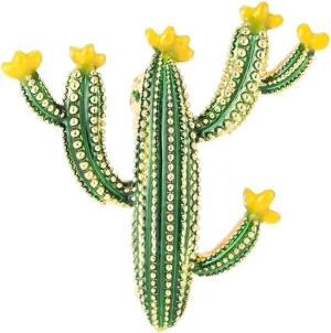 Cactus Brooch Pins for Women, Tropical Desert Cactus Brooch Pin, Cute Cactus Plant Brooch Lapel Pin, Bohemian Beach Cactus Brooches Pins for Women Hat Bag Suit Dress Accessories Jewelry