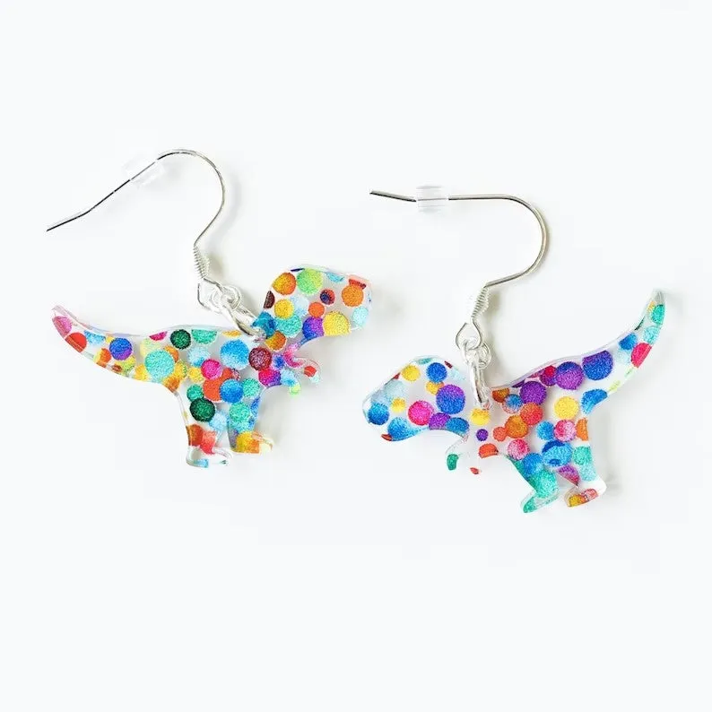 Cat Bookshelf Classic Animal Acrylic Earrings
