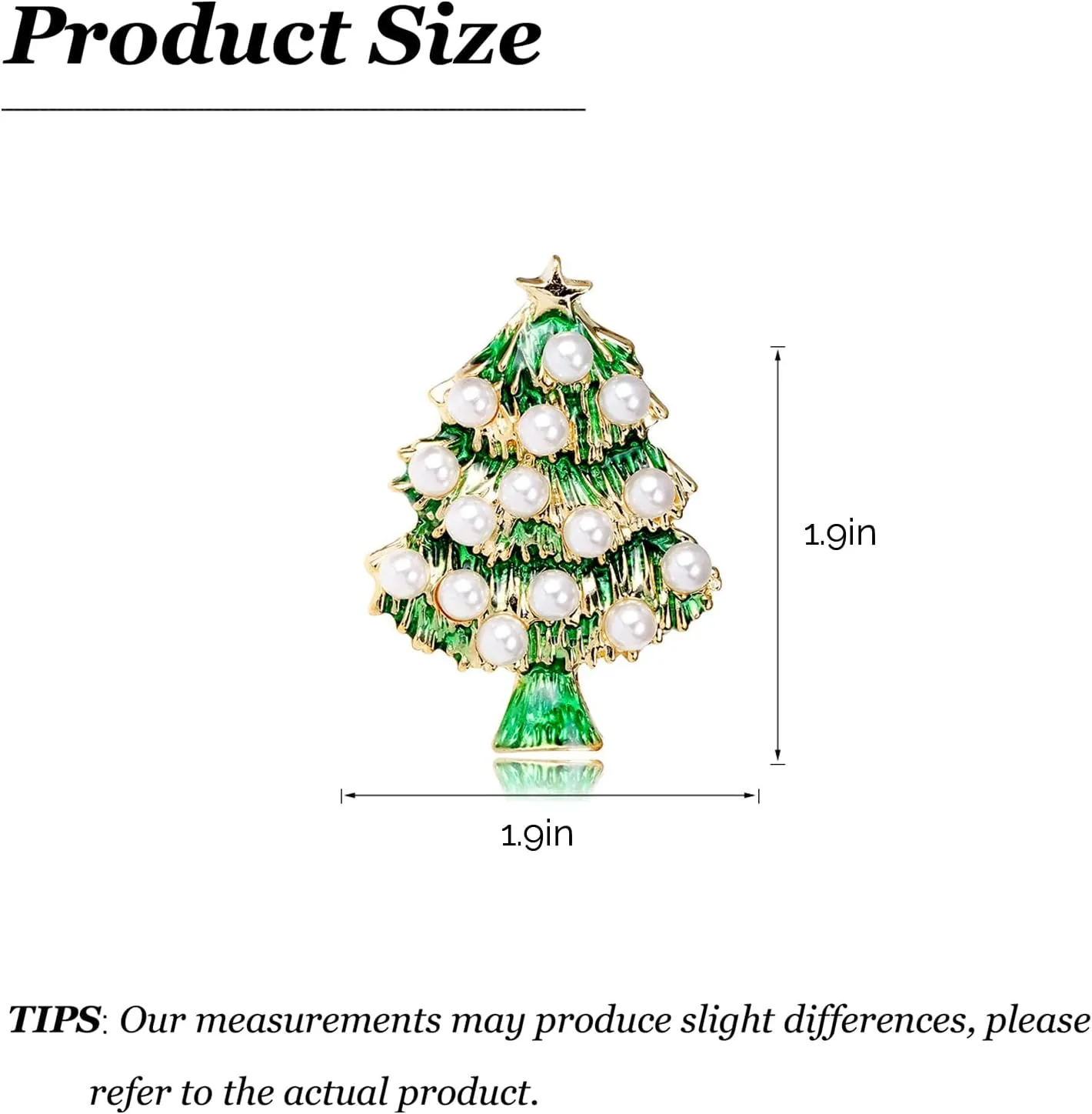 Christmas Brooches for Women Rhinestone Flower Christmas Pins Red Green Christmas Tree Pins Xmas Festival Party Brooch Pin Christmas Jewelry Gifts