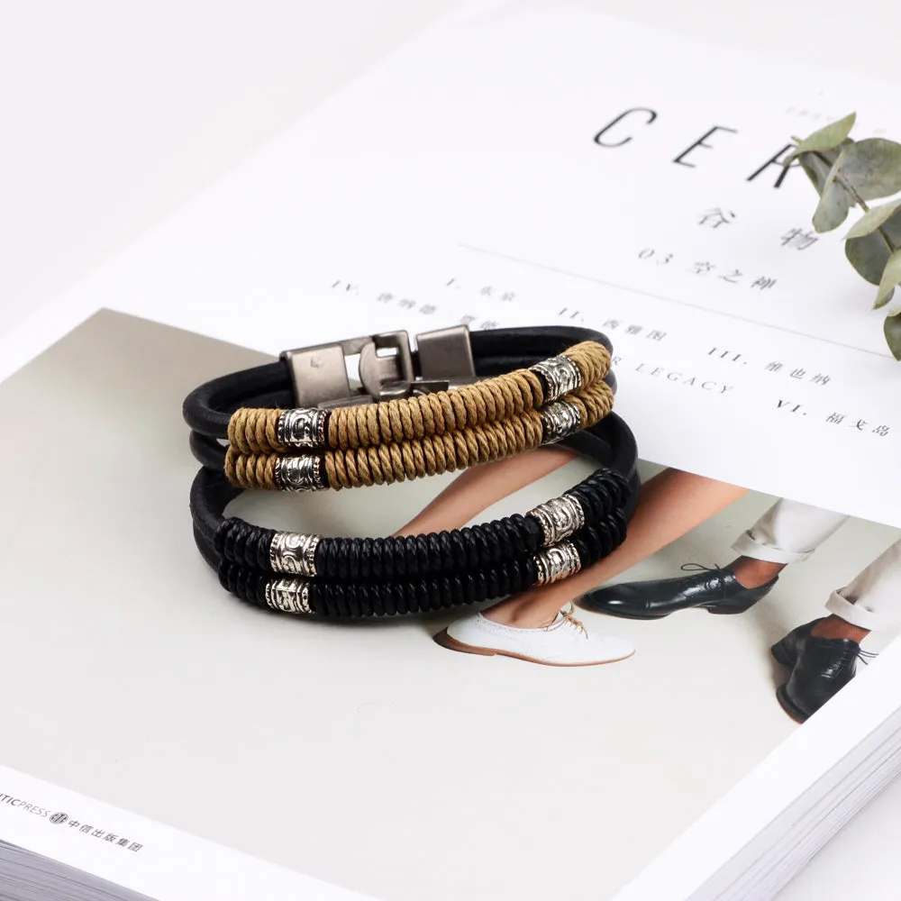 Couples Handmade Multi-layer Winding Bracelet