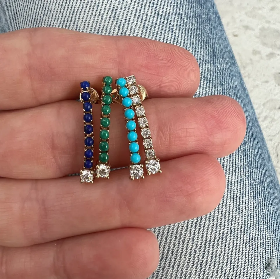 Diamond Tennis Earring
