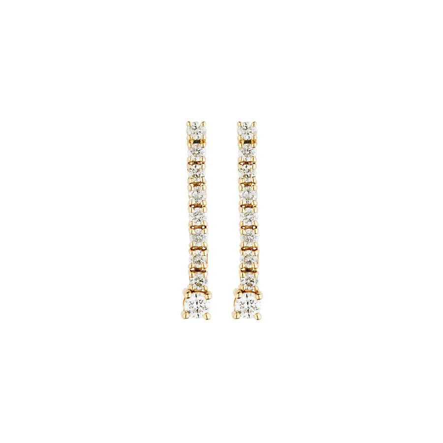 Diamond Tennis Earring