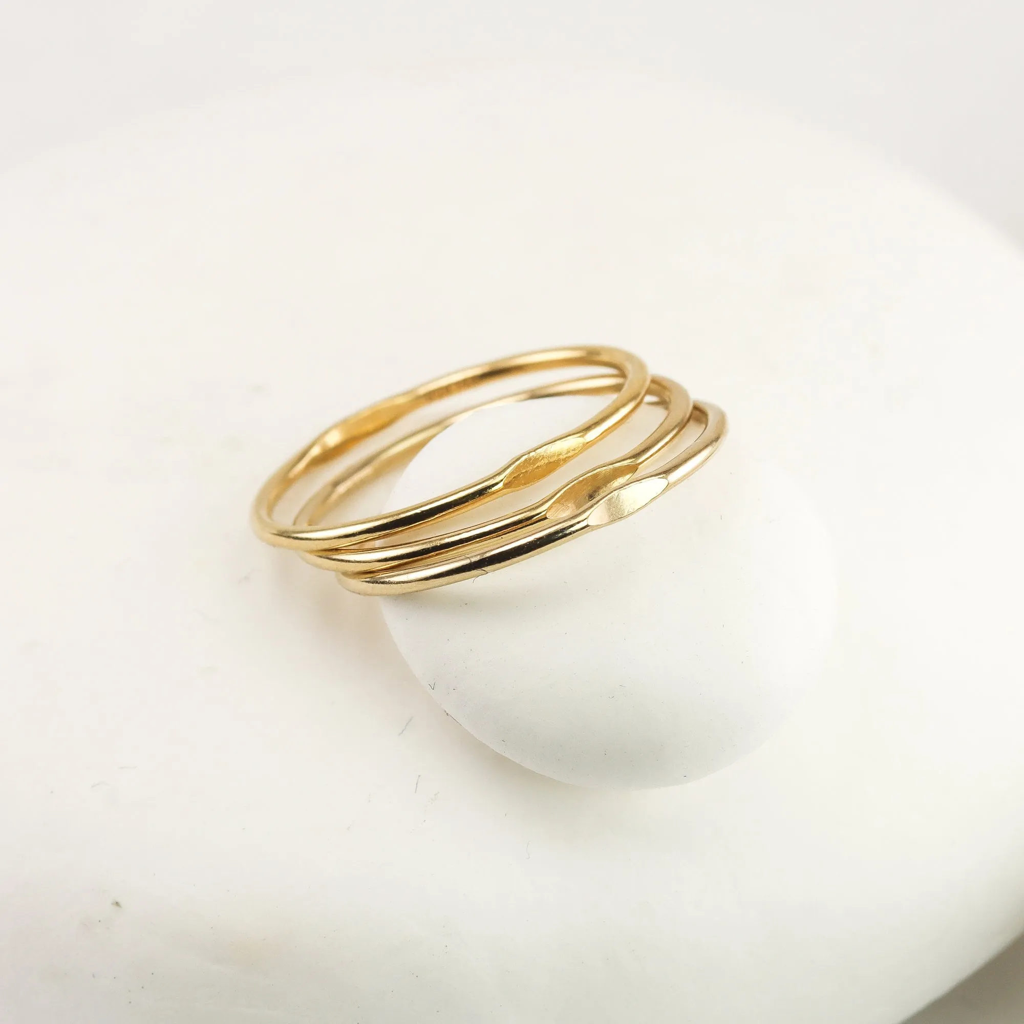 Dimple Stacking Rings