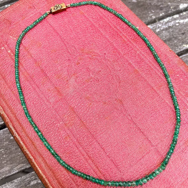 Emerald Bead Necklace