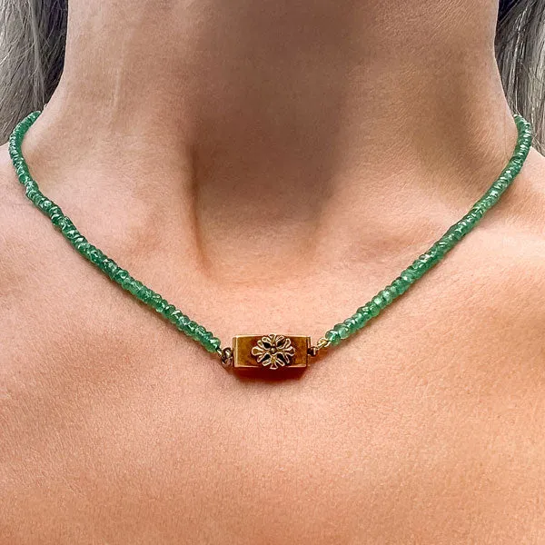 Emerald Bead Necklace