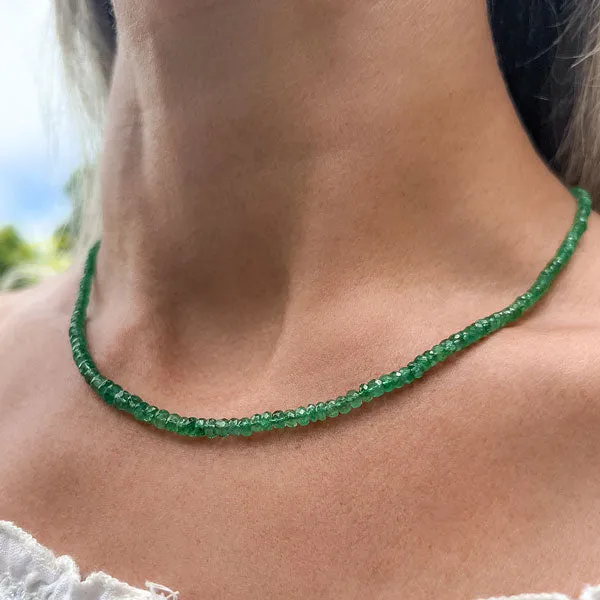 Emerald Bead Necklace