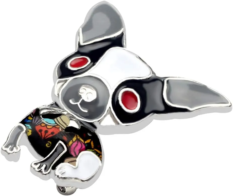 Enamel Zinc Alloy Cute Chihuahua Brooches Pins Puppy Jewelry for Pets Lovers Women Girls Charms Party Gifts Ornament