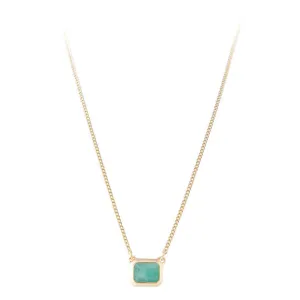 Fairley Emerald Crystal Deco Necklace