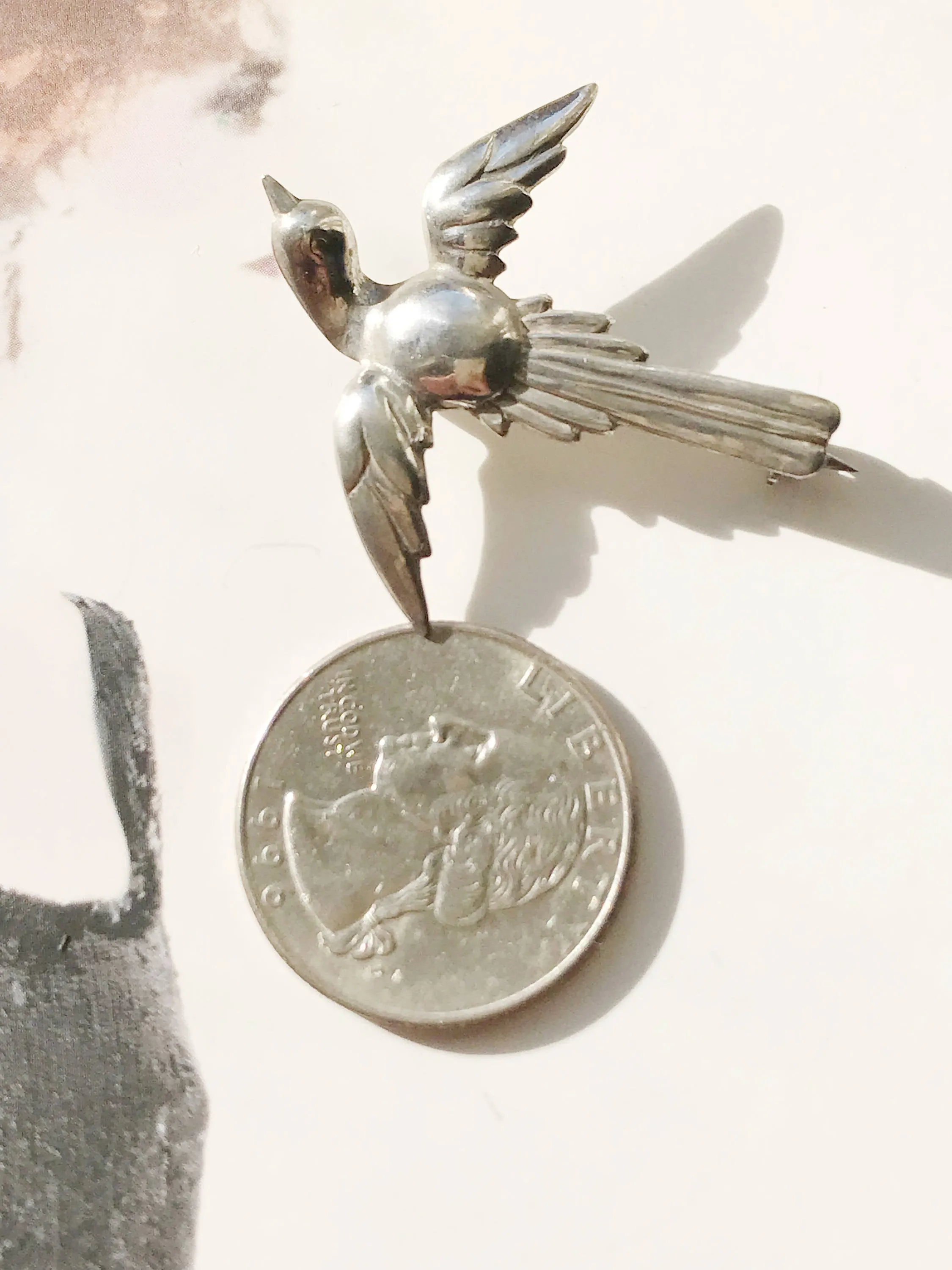 Flying Swallow Bird Pin