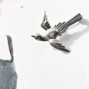 Flying Swallow Bird Pin