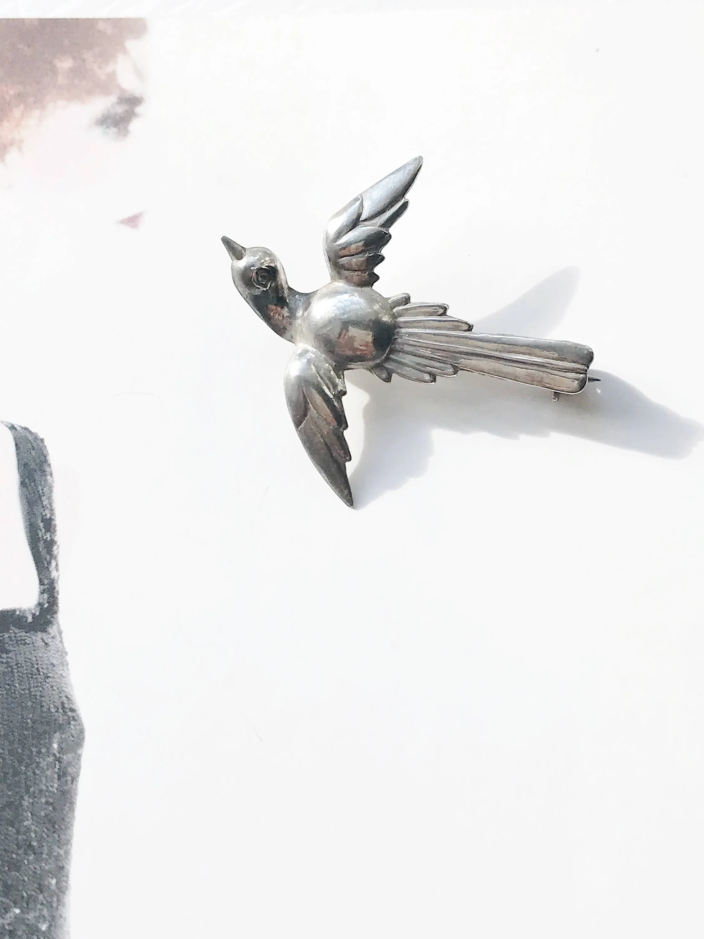 Flying Swallow Bird Pin