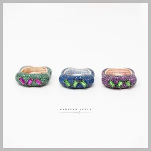 Geometric pave rings