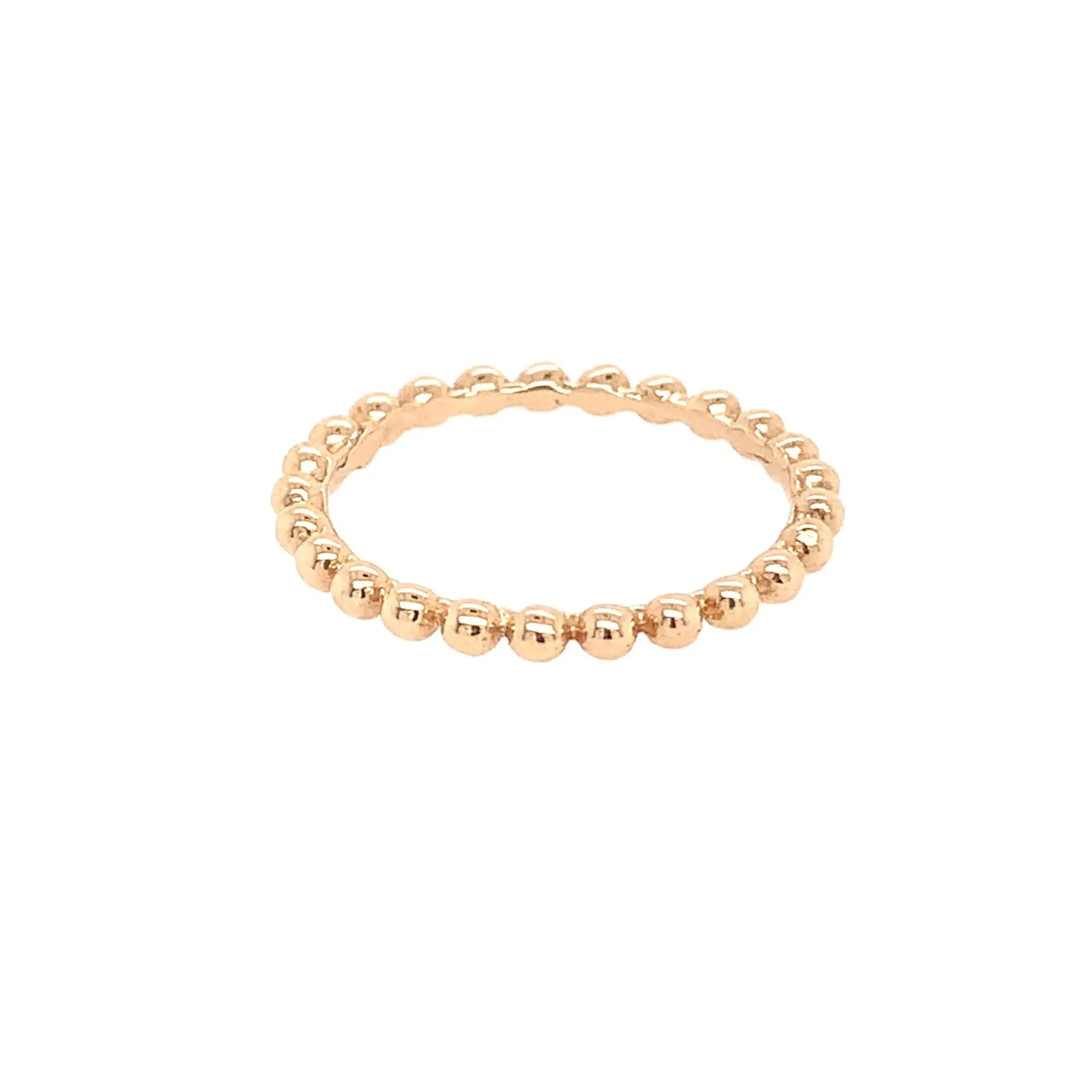 Gold Ball Stacking Ring