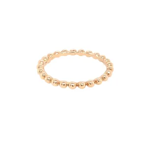 Gold Ball Stacking Ring