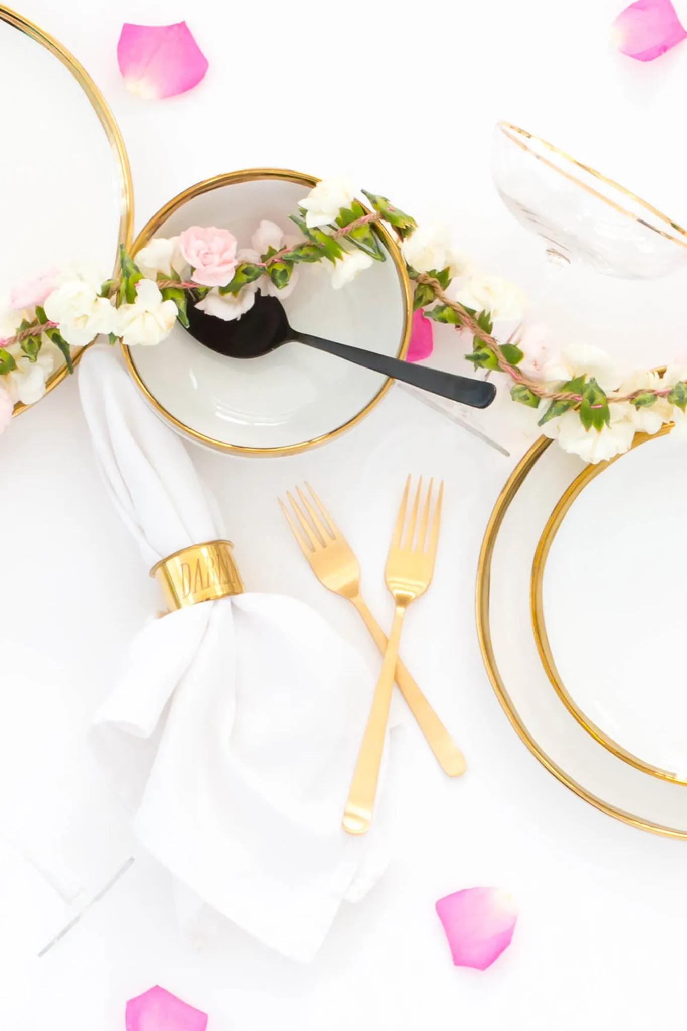 Golden Napkin Rings