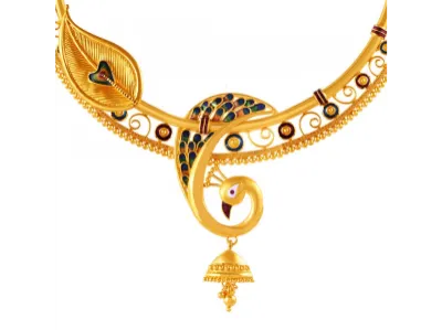 Gorgeous Peacock Motif Designer 22k Statement Jewellery For Women