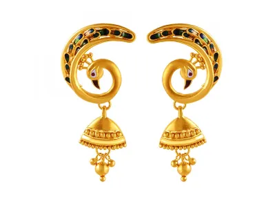 Gorgeous Peacock Motif Designer 22k Statement Jewellery For Women