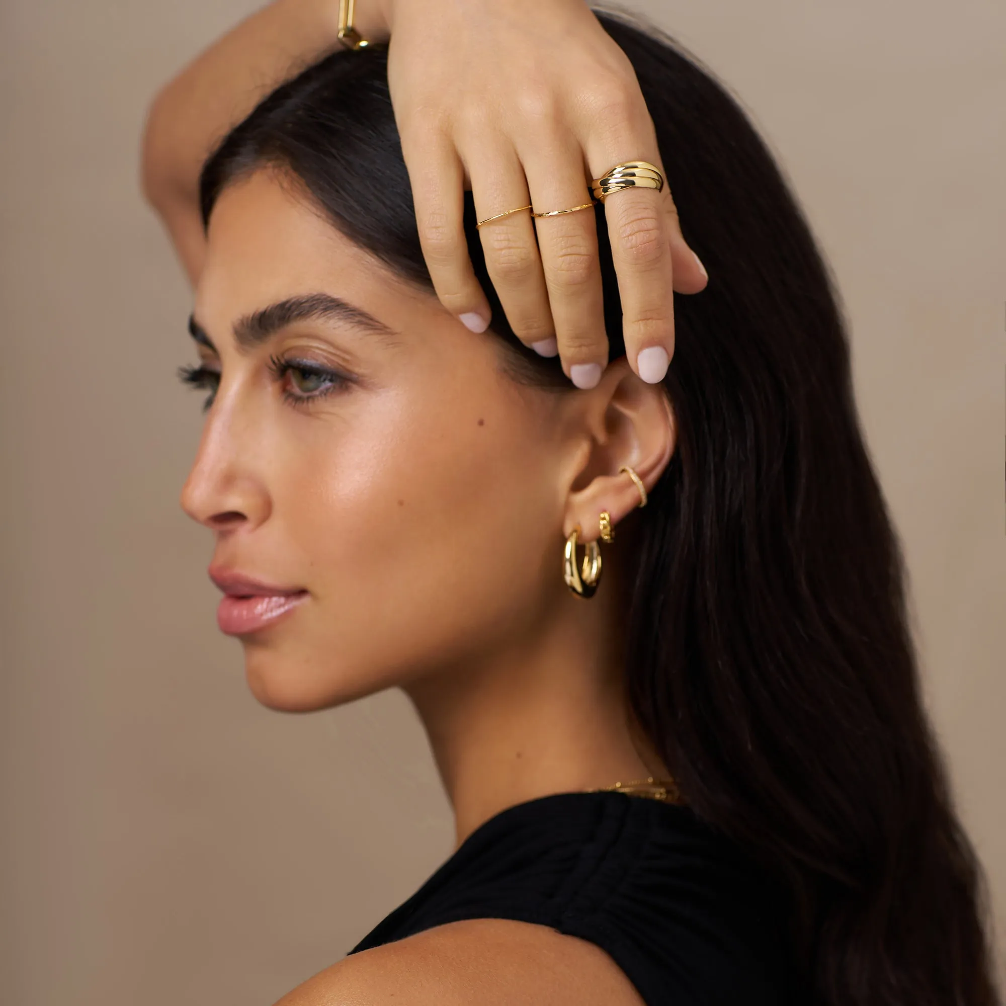 Interlocking Rings - Gold
