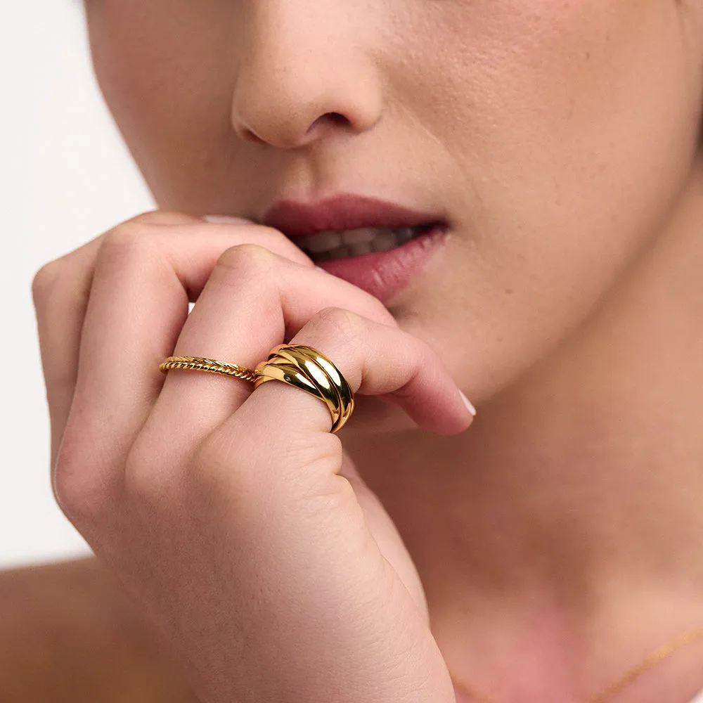 Interlocking Rings - Gold