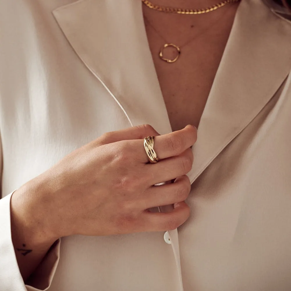 Interlocking Rings - Gold