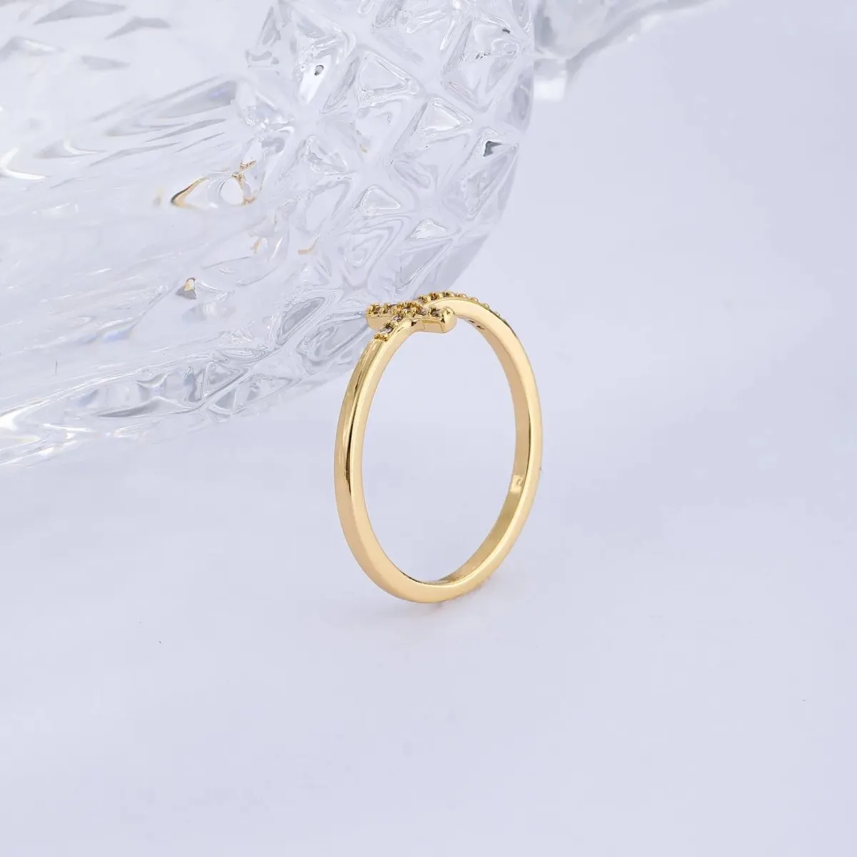 Kyerlyn CZ Cross Ring Size 6 to 9