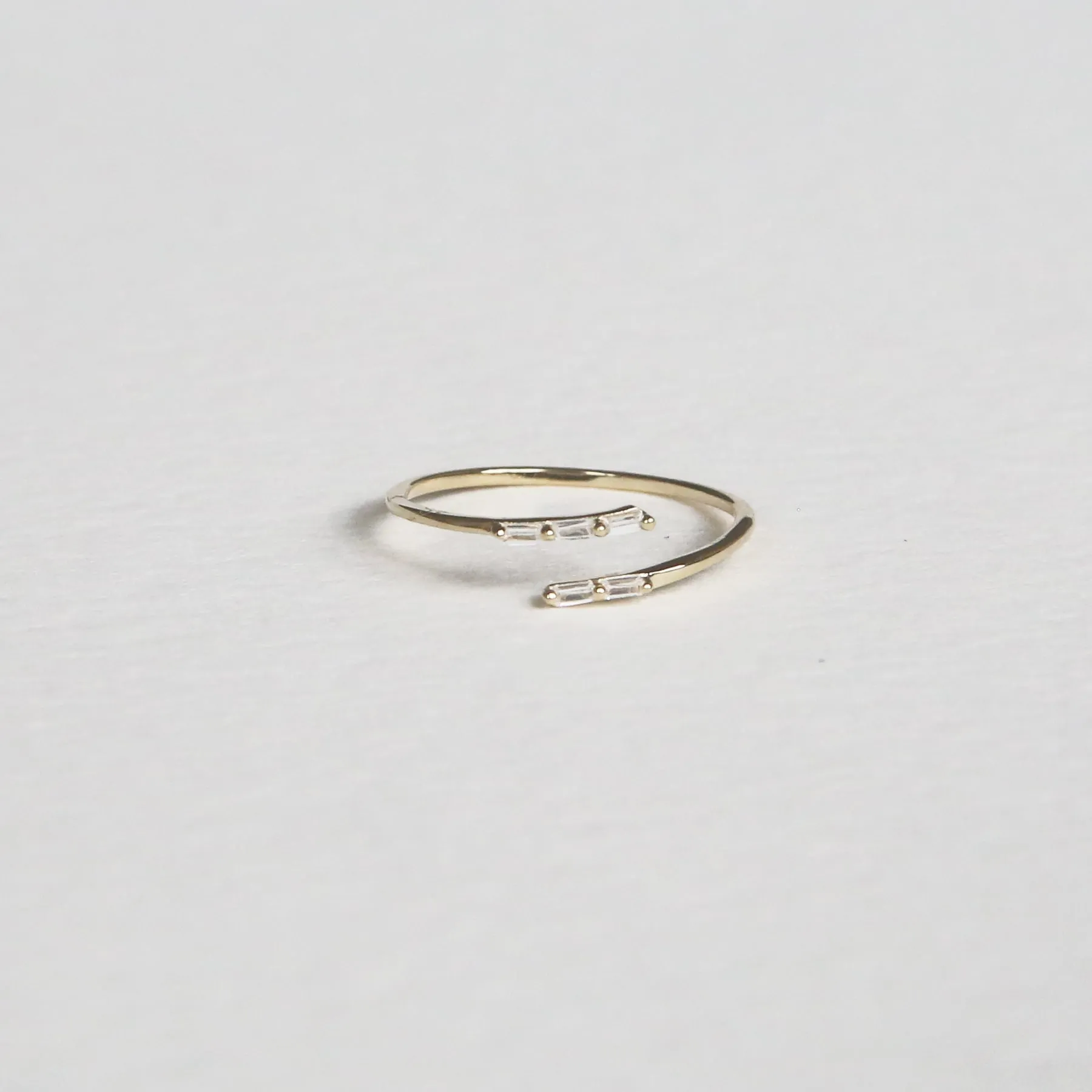Light Square Stone Ring