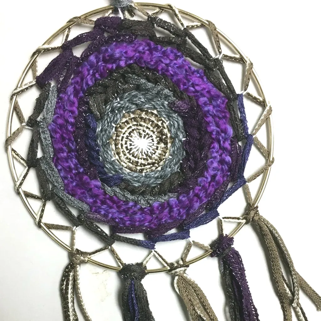 Macrame Gold Metal Ring, 10"