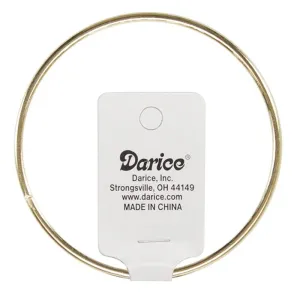 Macrame Gold Metal Ring, 10"