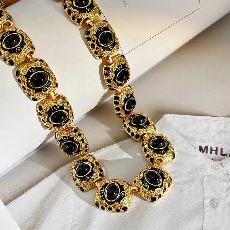 MAYTRENDS  -  Women's Delicate Jewellery Korean Style Chokers Exquisite Trendy Gold Colour Necklaces Vintage Charm Neck Chain Classic Jewelry