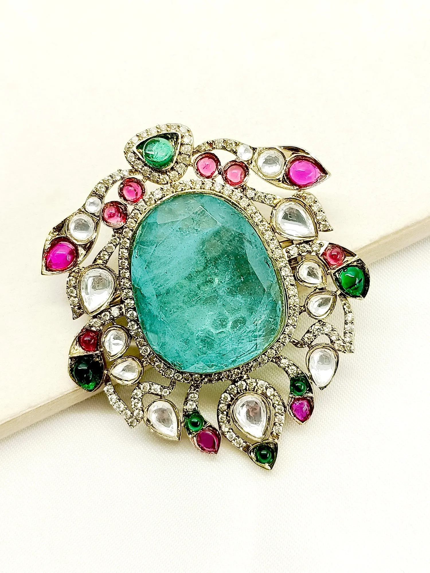 Nakul Mint Green Men's Brooch
