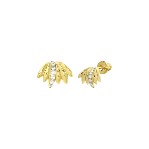 Palm mini hoop earrings