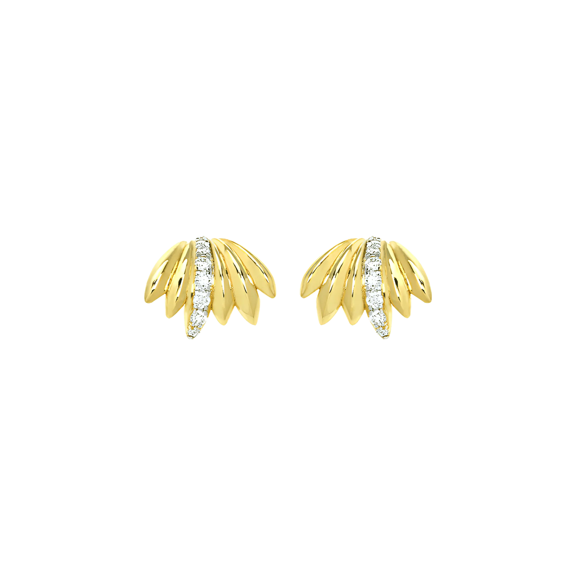 Palm mini hoop earrings