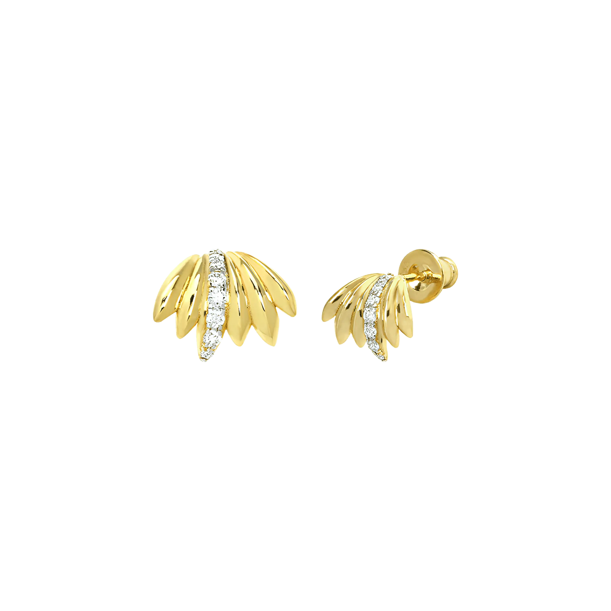 Palm mini hoop earrings