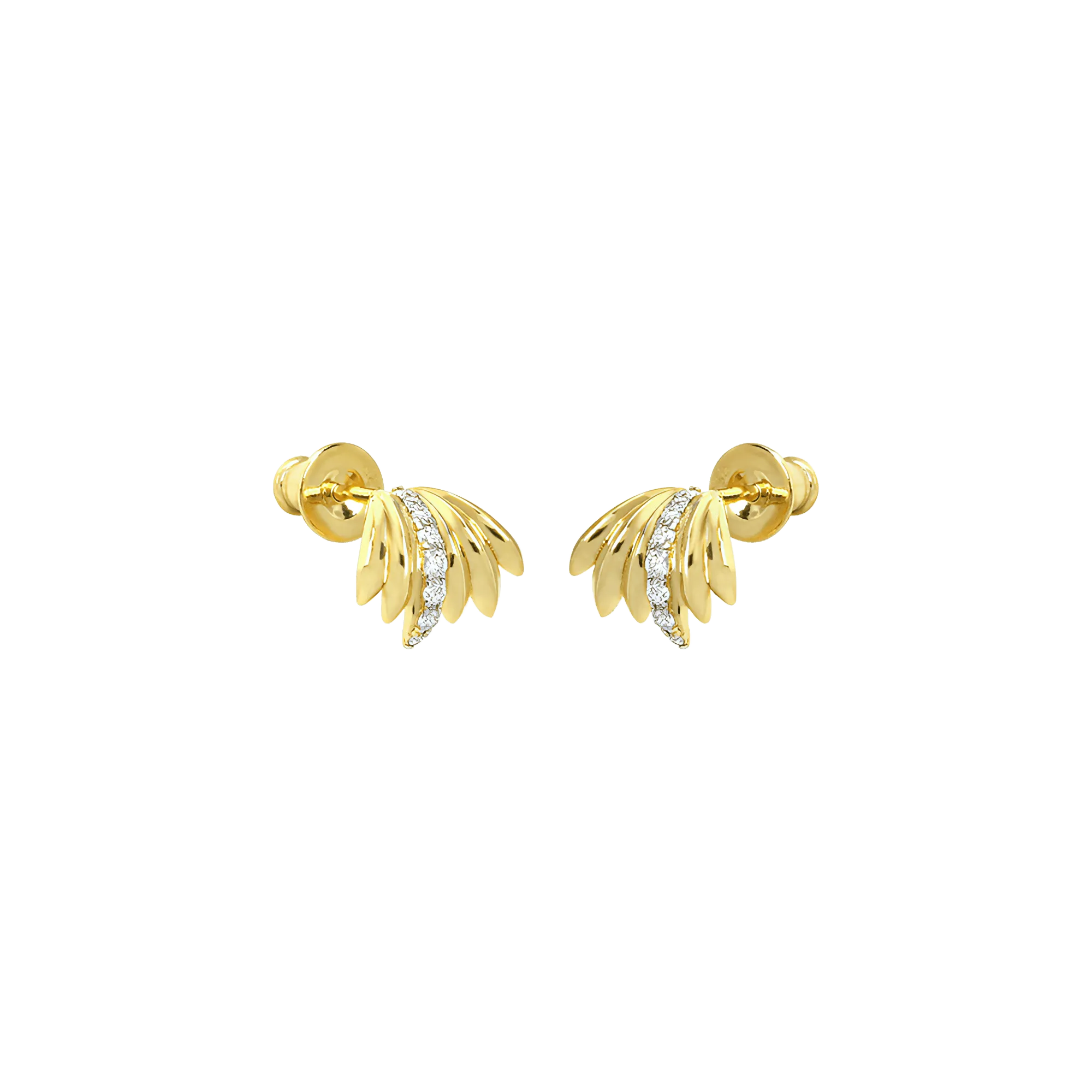 Palm mini hoop earrings