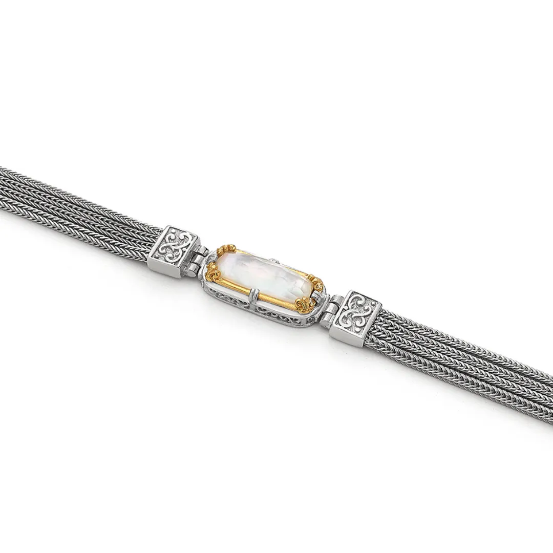 Rectangular Mother of Pearl Bracelet