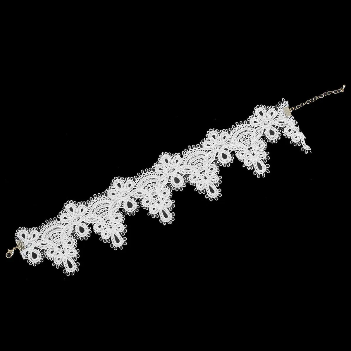 Sexy Sparkles 2 Pcs Lace Choker Necklace for Women Girls