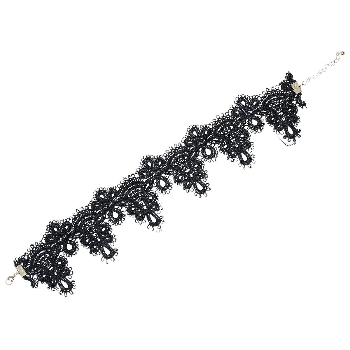 Sexy Sparkles 2 Pcs Lace Choker Necklace for Women Girls