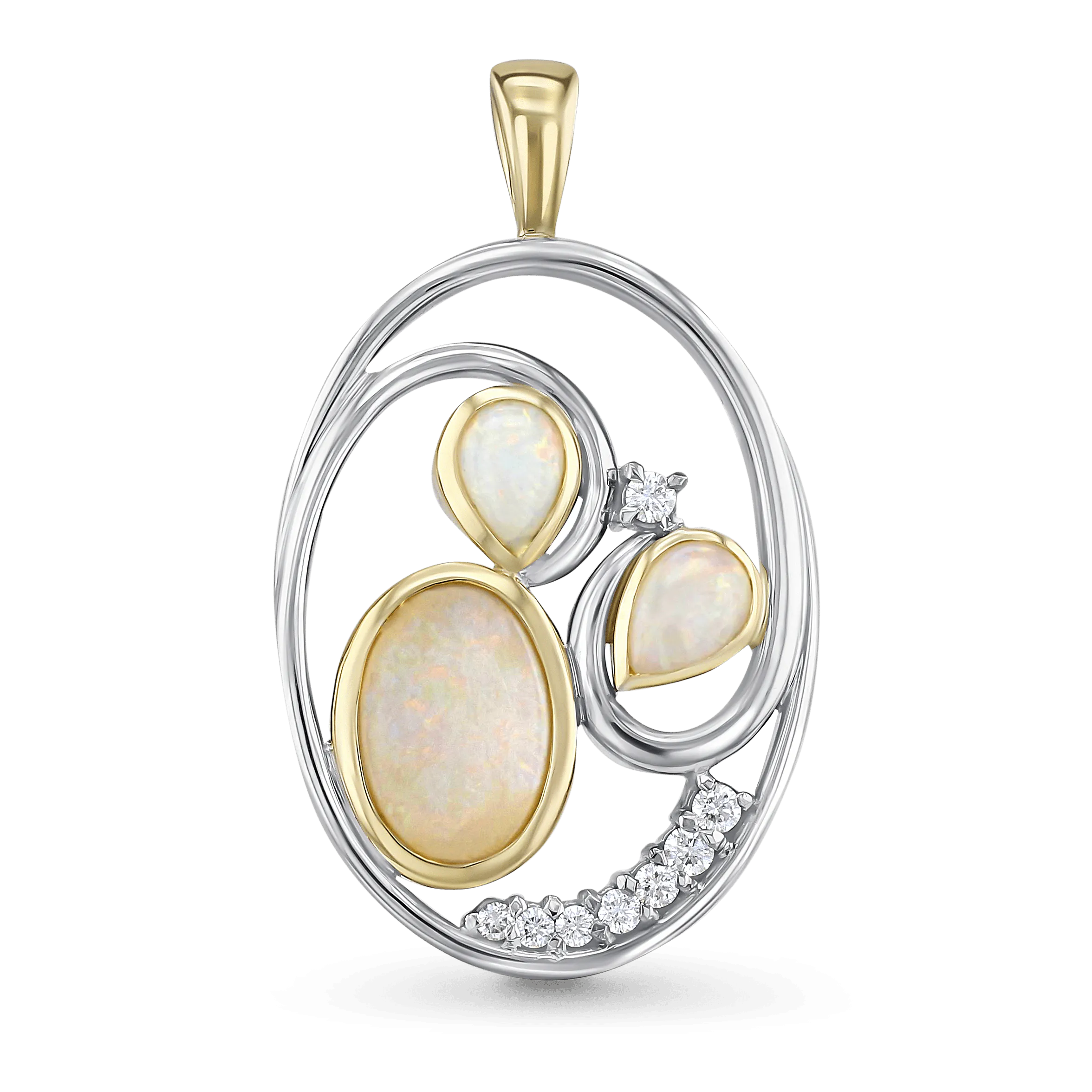 Shell Beach Opal Pendant
