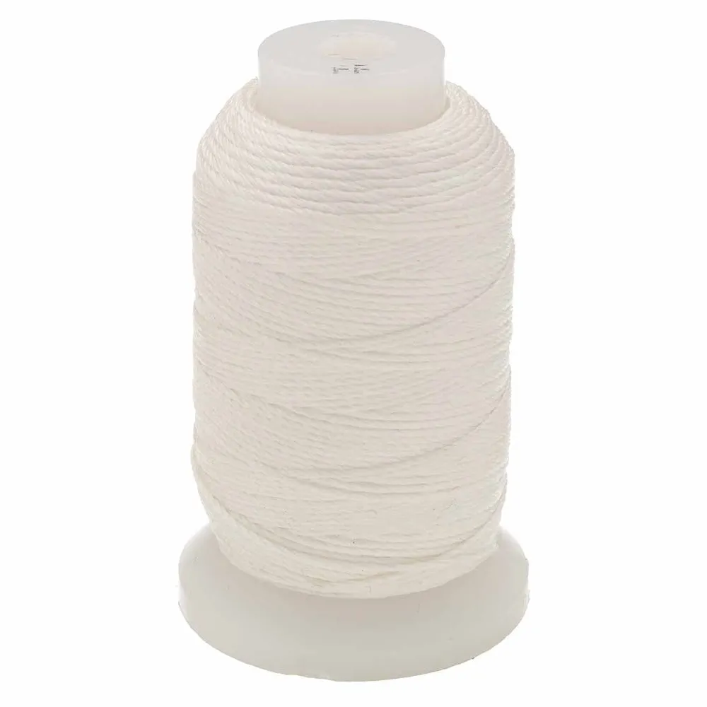 Silk Thread - WHITE .38mm (10m)