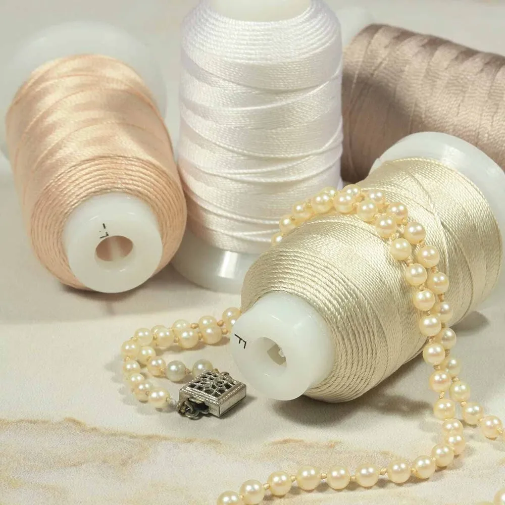 Silk Thread - WHITE .38mm (10m)