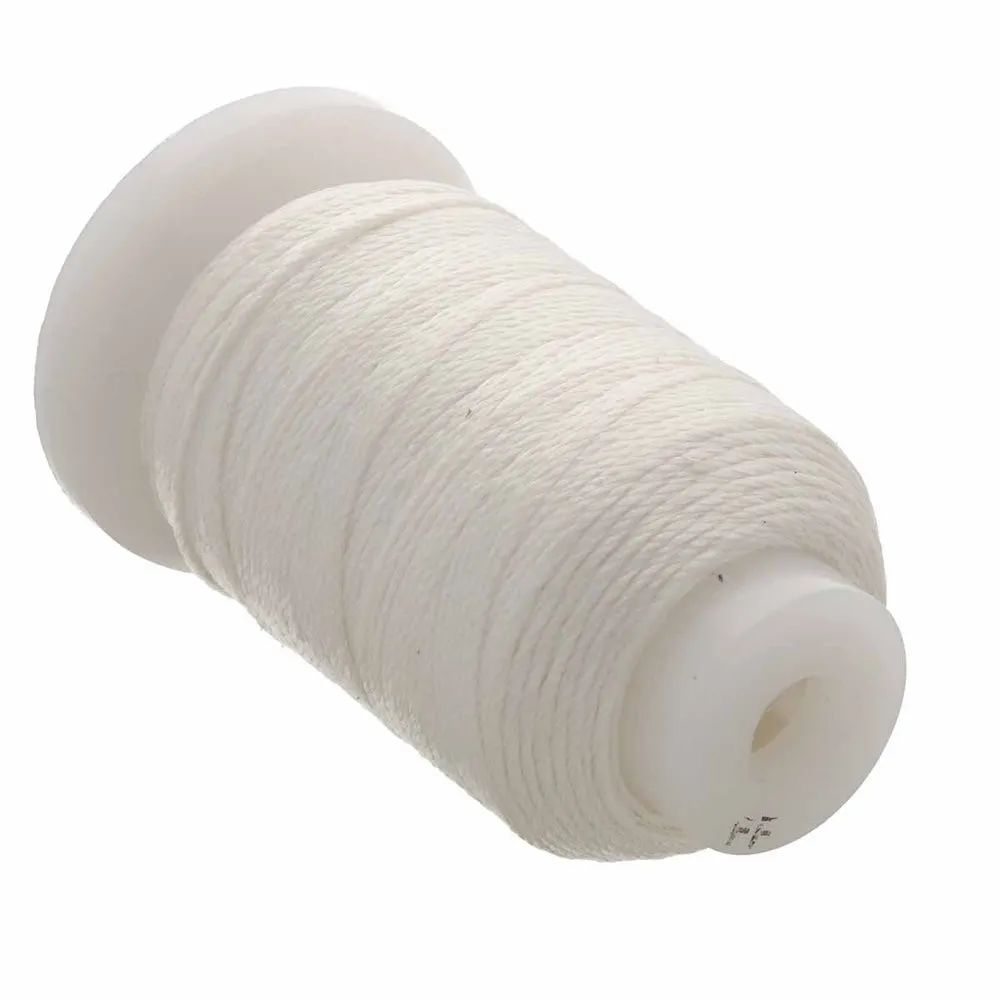 Silk Thread - WHITE .38mm (10m)