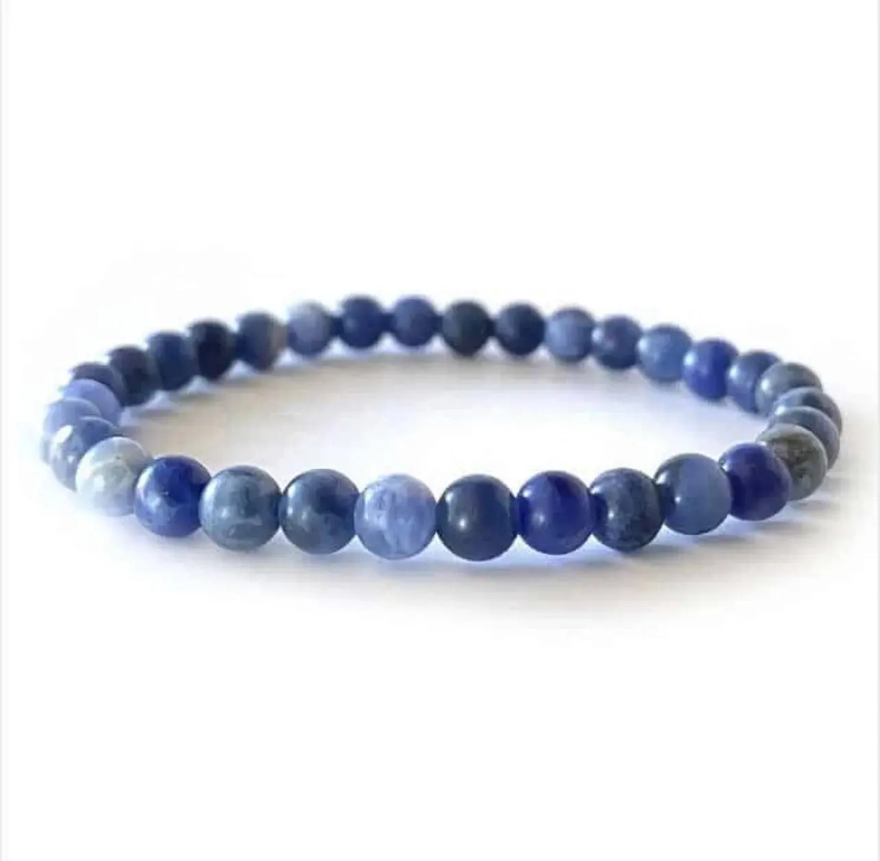 Sodalite 6mm Natural Gemstone Handmade Bracelet