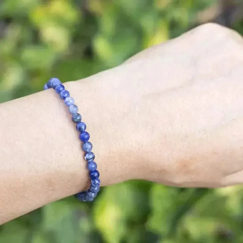 Sodalite 6mm Natural Gemstone Handmade Bracelet